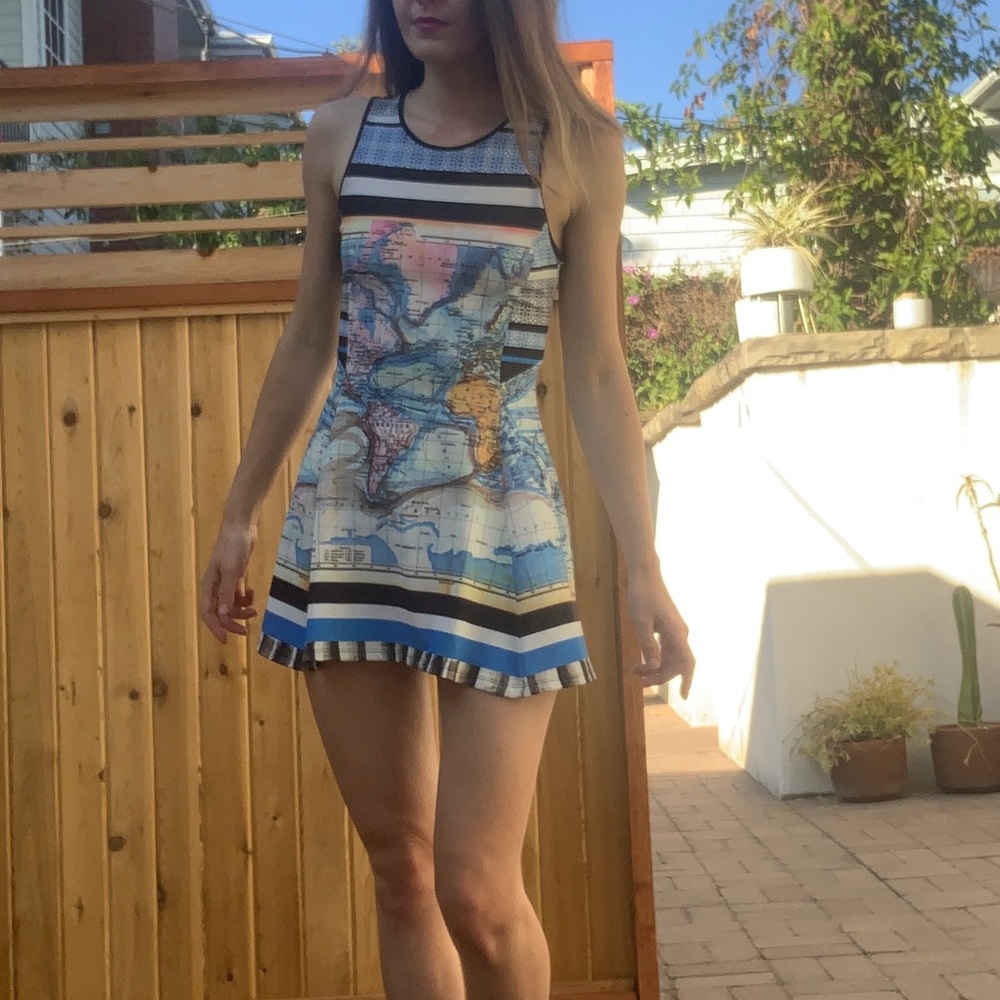Clover Canyon World Map Dress (XS)